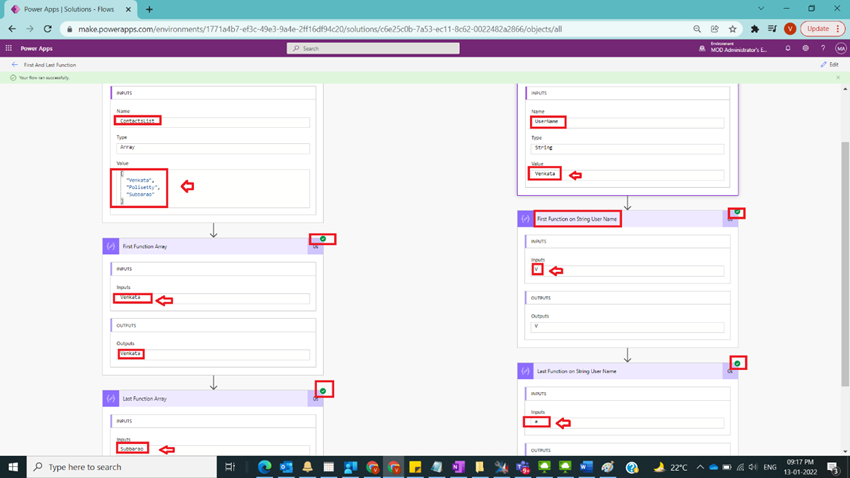 Usage of First & Last Function in Power Automate